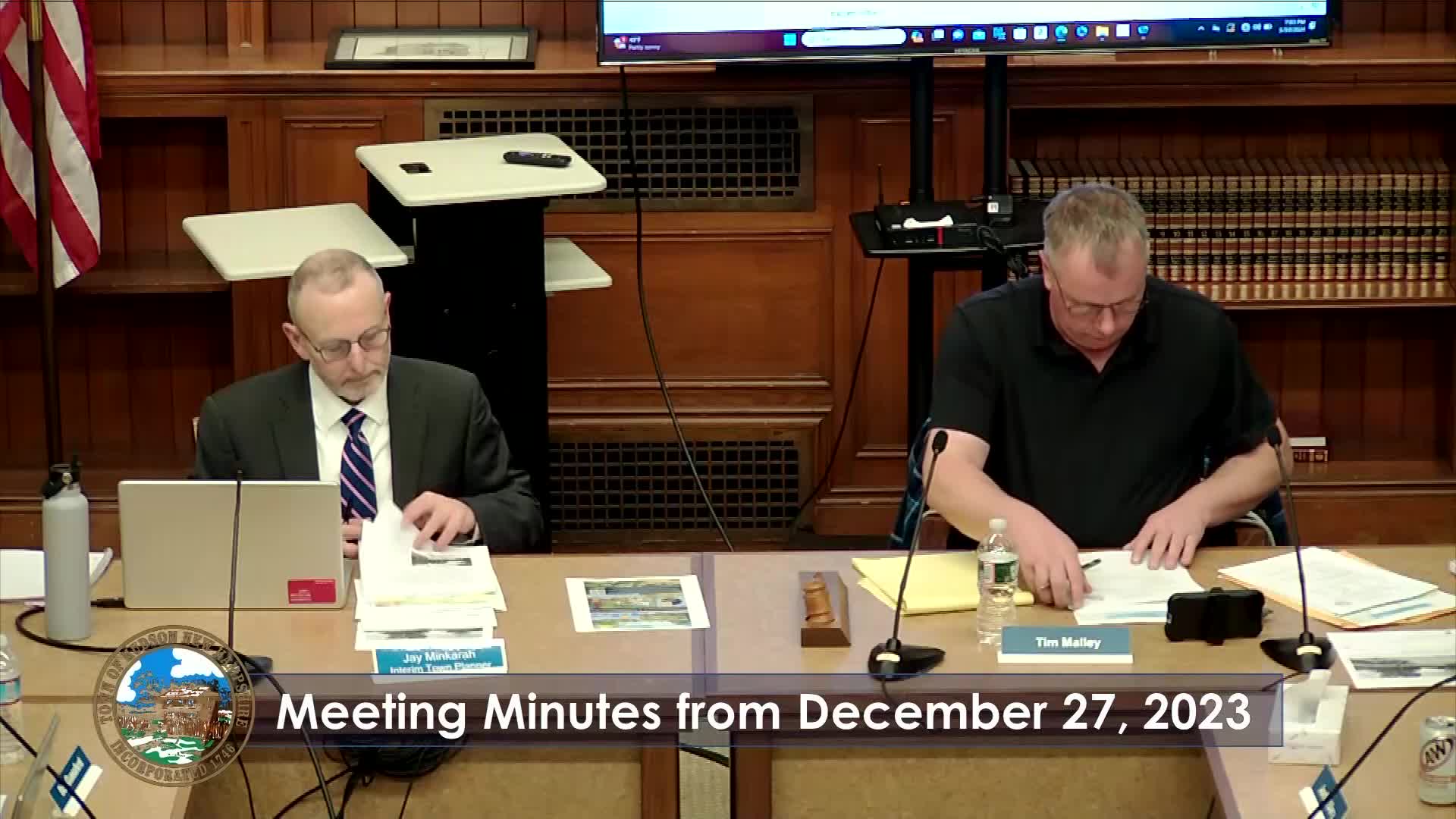 Thumbnail image for Planning Board Meeting of 01-08-24