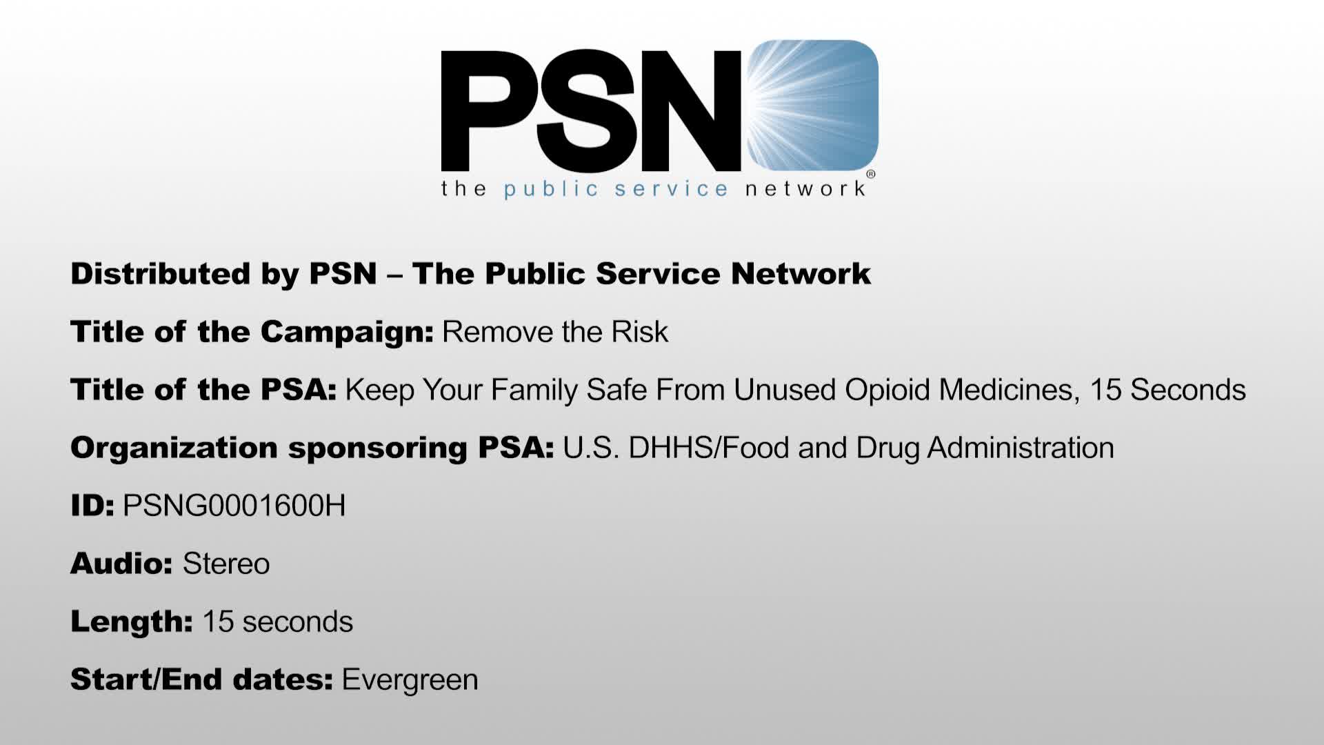 Thumbnail image for Keep Your Family Safe PSA